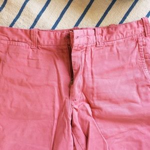 J.crew red washed shorts